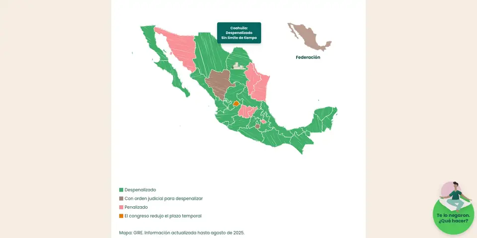 Vista previa de Atlas del Aborto, GIRE